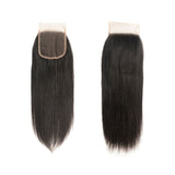 4*4inch Swiss Lace Closure Straight 100% Human Hair