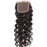 4*4inch Swiss Lace Closure Water Wave 100% Human Hair