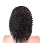 Lace Front wig Jerry Curly Texture 100% Human Hair Half Lace Wig