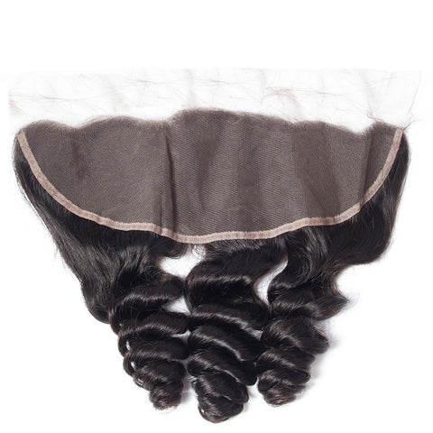 13*4inch Swiss Lace Closure Loose Wave 100% Human Hair