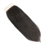 4*4inch Swiss Lace Closure Straight 100% Human Hair