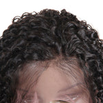 Lace Front wig Jerry Curly Texture 100% Human Hair Half Lace Wig