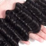 4*4inch Swiss Lace Closure Deep Wave 100% Human Hair