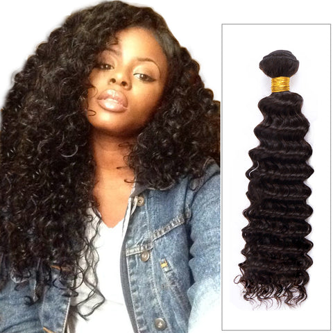 Brazilian Deep Wave Hair 3Bundles 100% Human Hair Bundles